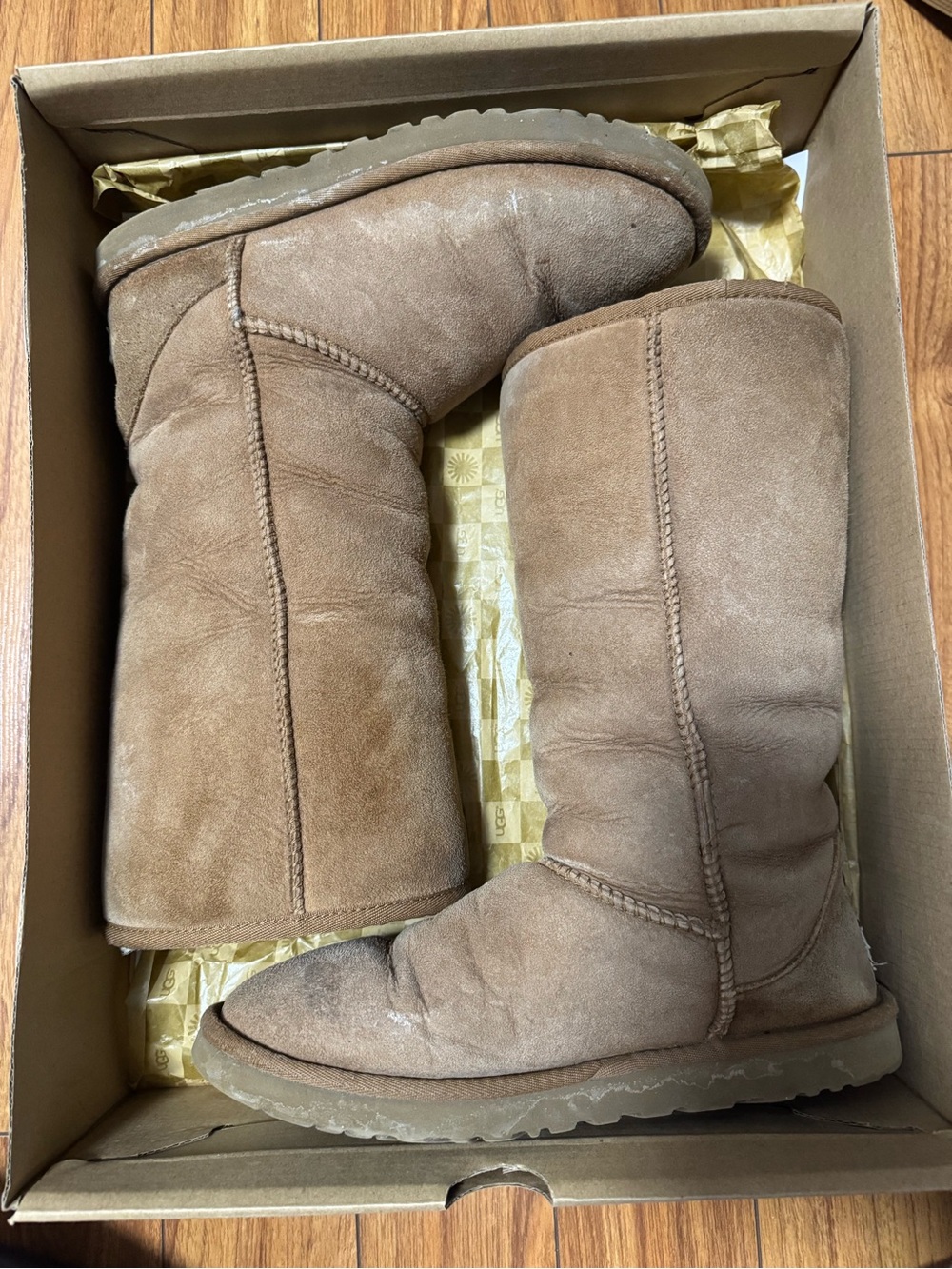 UGG Chestnut Tall Classic Boot Box Label
